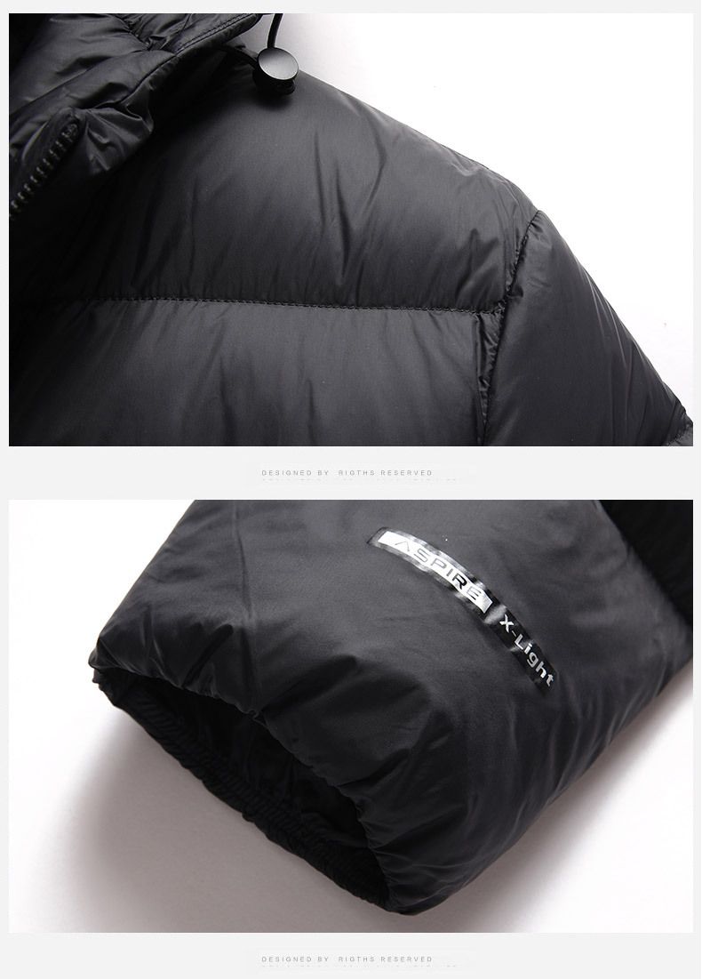Winer New Simple Versaile Hooded For Men, Thickened, Youh And Middle-aged, Cold-proof, Warm, Trendy Puffer Down_voghion.com