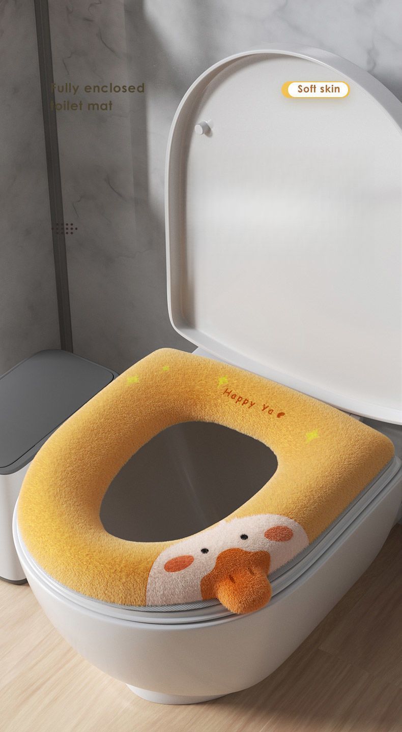 Cuscino per sedile ad anello autunno inverno, fodera universale per tutte le stagioni, tappetino per WC impermeabile_voghion.com