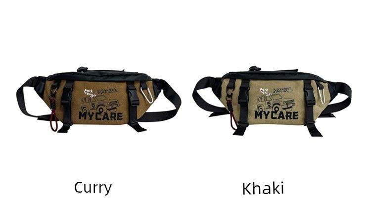 Multifunctional Canvas Outdoor Waterproof Parka Chest Bag_voghion.com