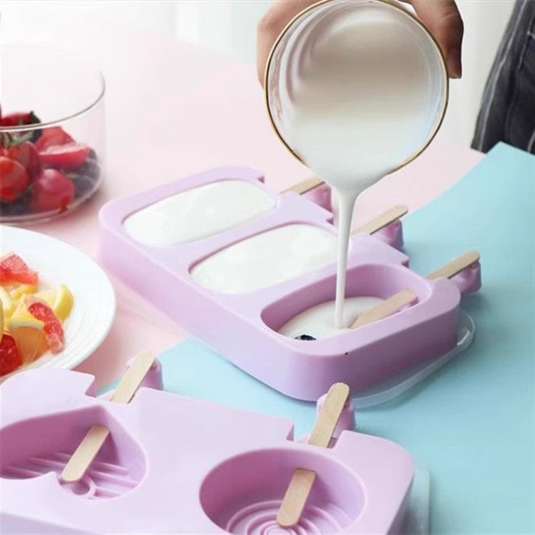 Ice Cream Mold Food Grade Silicone Ice Cream Popsicle Popsicle Ice Cube Ice Box DIY Homemade Creative Mold_voghion.com