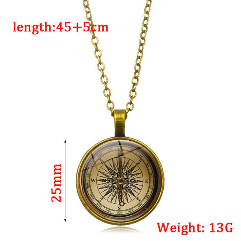 Nieuwe Steam Punk Kompas Tijd Ketting Mode Hanger Trui Ketting Sieraden_voghion.com