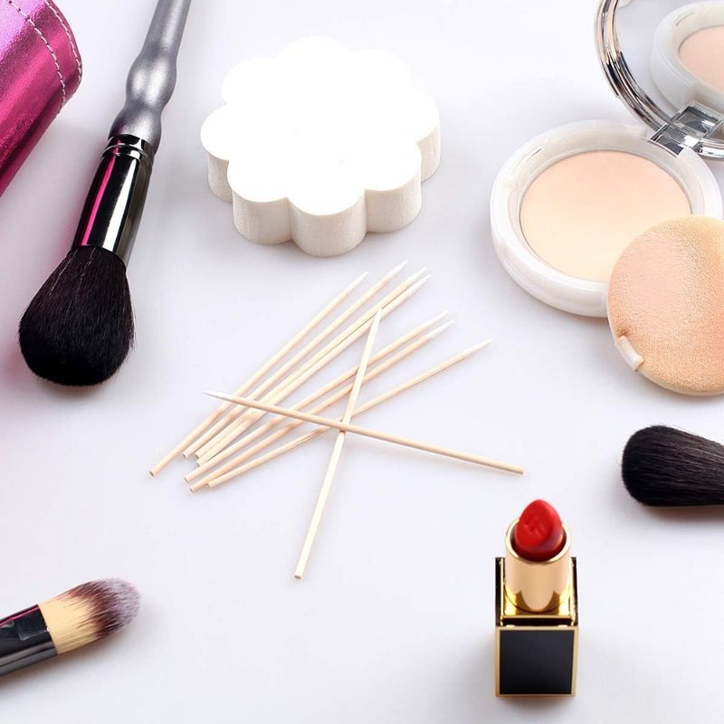 900/100/300pcs Disposable Wooden Micro Bud Swabs Lint Free Eyelash Extension Glue Removing Tools Makeup Mini Brush_voghion.com