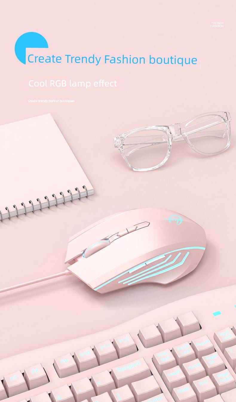 Applicable To Days Selection 5 Notebook Wired Mouse 4 E-Sports 3 Game 2pro Computer Mute Three Charging Office_voghion.com