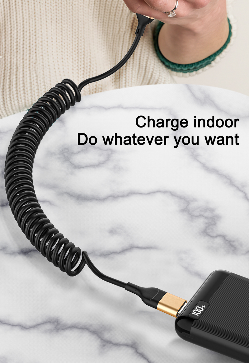 5A 3in2 1,8M legering fjäderkabel lämplig för iPhone USB Type C till 8-stift TypeC mini datakabel snabbladdning ca_voghion.com