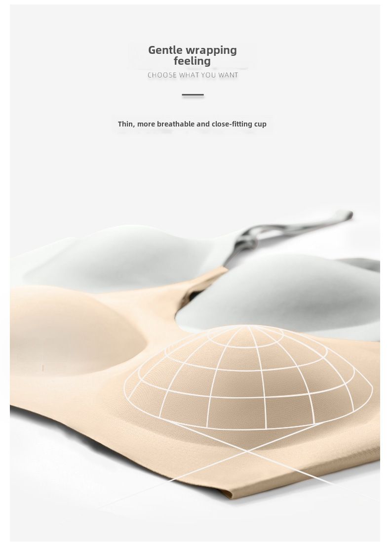 Non-marking Underwear Small Chest Beautiful Back Sling Vest Lightweight Breathable Non-steel Ring Anti-gravity Bra Nana Same_voghion.com