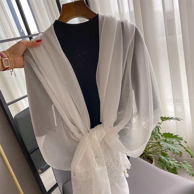 Ciondolo decorativo con nappa in pizzo cavo di colore pieno estivo, alla moda, versatile ed elegante, da donna_voghion.com