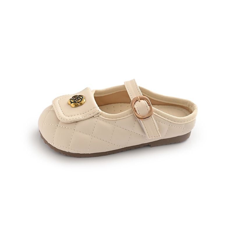 Sandali chiusi per bambini, estate 2025, nuove scarpe da principessa per ragazze, stile coreano Little Chane, suola morbida, cinturino singolo_voghion.com