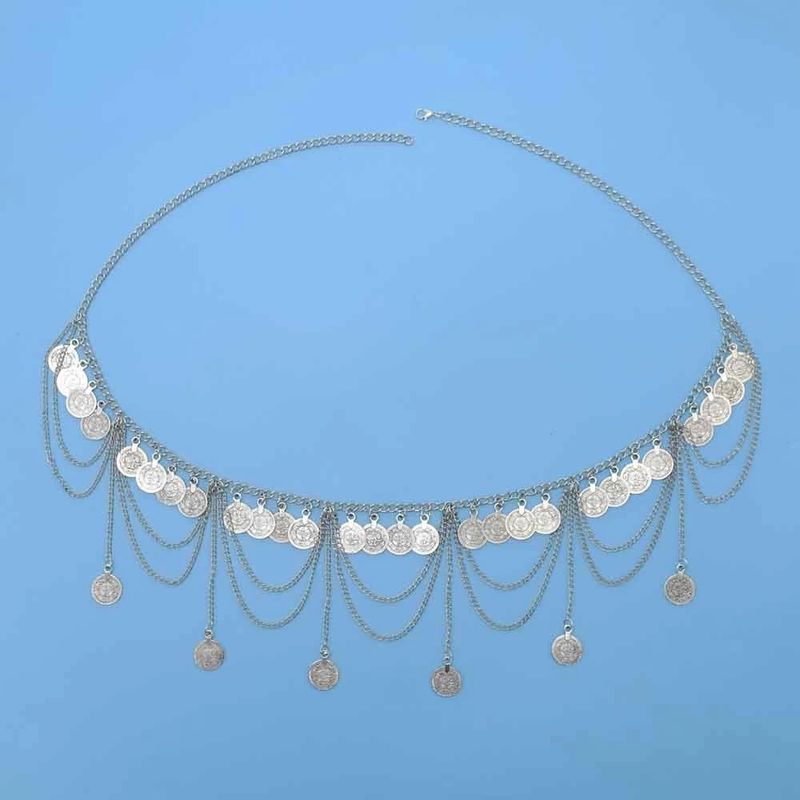 New Bohemian Waist Chain Hanfu European and American New Coin Tassel Waist Accessories Women's Exotic Belly Dance Waist Accessories_voghion.com