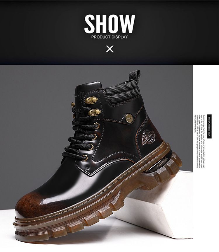 Britische Retro Leder Plattform für Mode Casual Arbeit Schuhe Männlich Herbst Winter Neue Designer Stiefeletten Männer_voghion.com