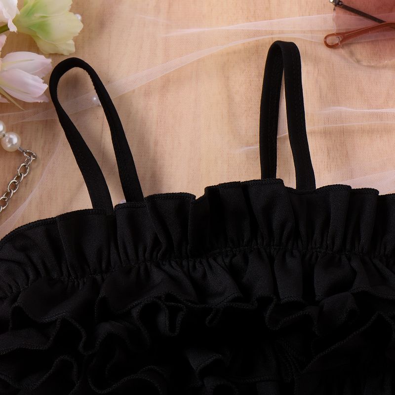 Moeder Kinderen Kleine Sling Kralen Denim Gescheurde Shorts Klein Kinderpakje_voghion.com