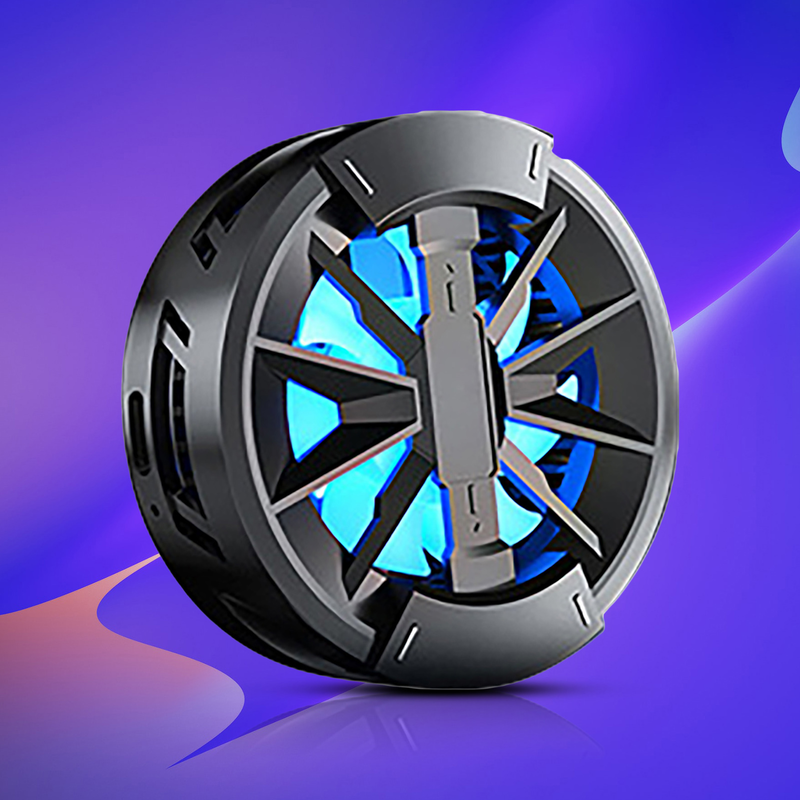 Kunjiuyou Phone Cooler Magnetic Semiconductor Refrigeration Universal Quick Cooling Mobile Phone Tablet Cooling Fan For Gaming-Black_voghion.com