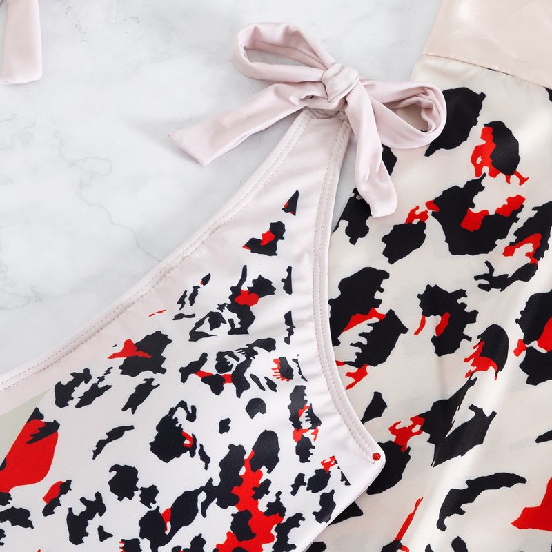 Vêtements pour femmes Nouveau maillot de bain une pièce rétro à imprimé léopard Slim Bikini Beach Vacation Suit_voghion.com
