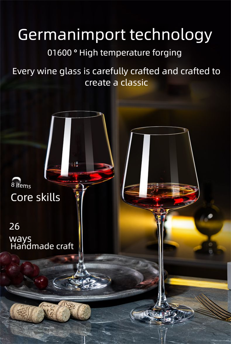Set di calici e decanter per vino rosso di Borgogna di alta qualità, di lusso e di alta qualità, per uso domestico in cristallo_voghion.com