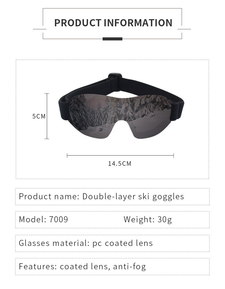 Einschichtige Skibrille für Kinder, hochauflösende, farbenfrohe Schneebrille, winddicht und UV-beständig_voghion.com