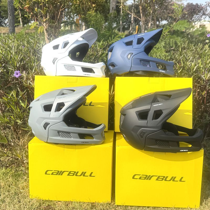 Casque intégral de vélo de montagne à menton amovible, ultra-léger, pour descente, cross-country, route forestière, tout-terrain, queue souple_voghion.com