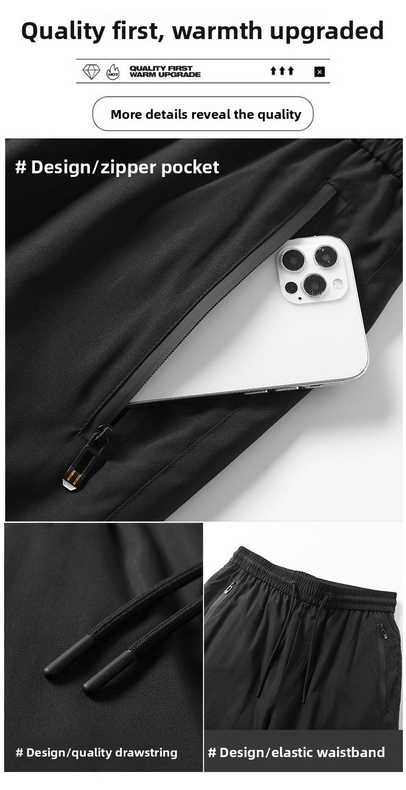 Doudoune épaisse en toile de coton blanc chaud, taille haute, grande taille, doublée polaire, pour hommes, jeunes, adultes et seniors, idéale pour les activités de plein air._voghion.com