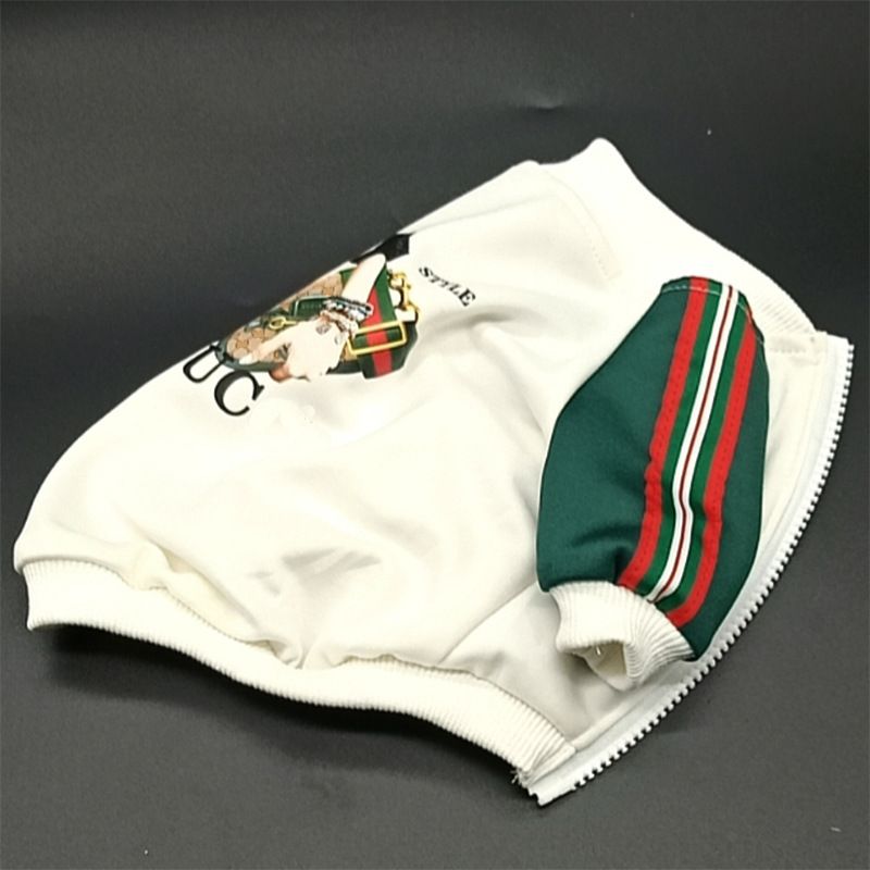 Trendy Spring And Autumn Pet Jacket Printed Teddy Dog Clothes_voghion.com