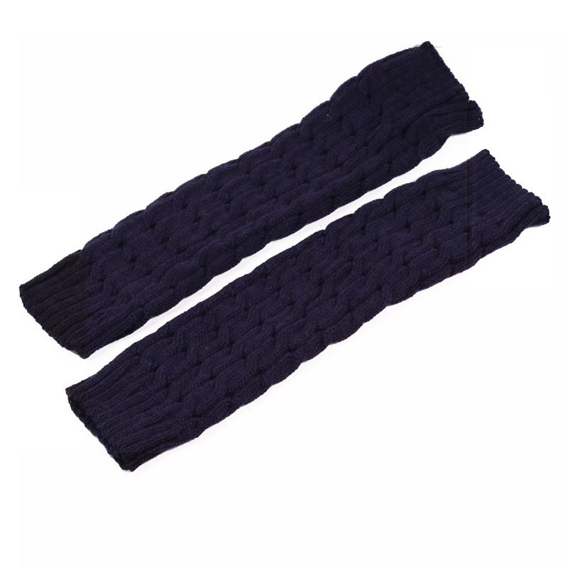 Grobe Wollsocken, Beinwärmer, gestapelte Socken im koreanischen Stil, gestrickte Beinabdeckungen für Herbst und Winter, grenzüberschreitende, achtstellige, gedrehte Beinschutzstiefel_voghion.com