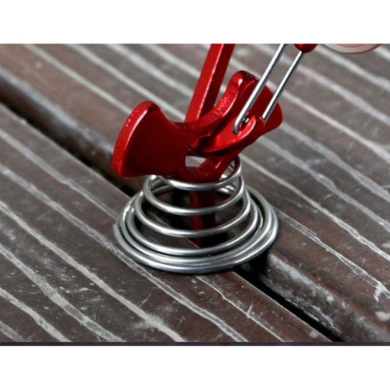 Deck Board Spacer Tool With Spring-Loaded Fishbone Nails - Wooden Board Alignment System For Decking & Tent Anchoring | Windproof Fastening Solution_voghion.com