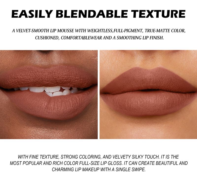 Lip Gloss, Quick Dry, 8 Colors, No Fade, Hand Painted Lipstick, Matte Lip Gloss_voghion.com