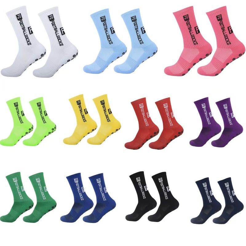 Calcetines de fútbol FS profesionales con fondo de toalla grueso que absorben el sudor y desodorizan, antideslizantes y deportivos._voghion.com