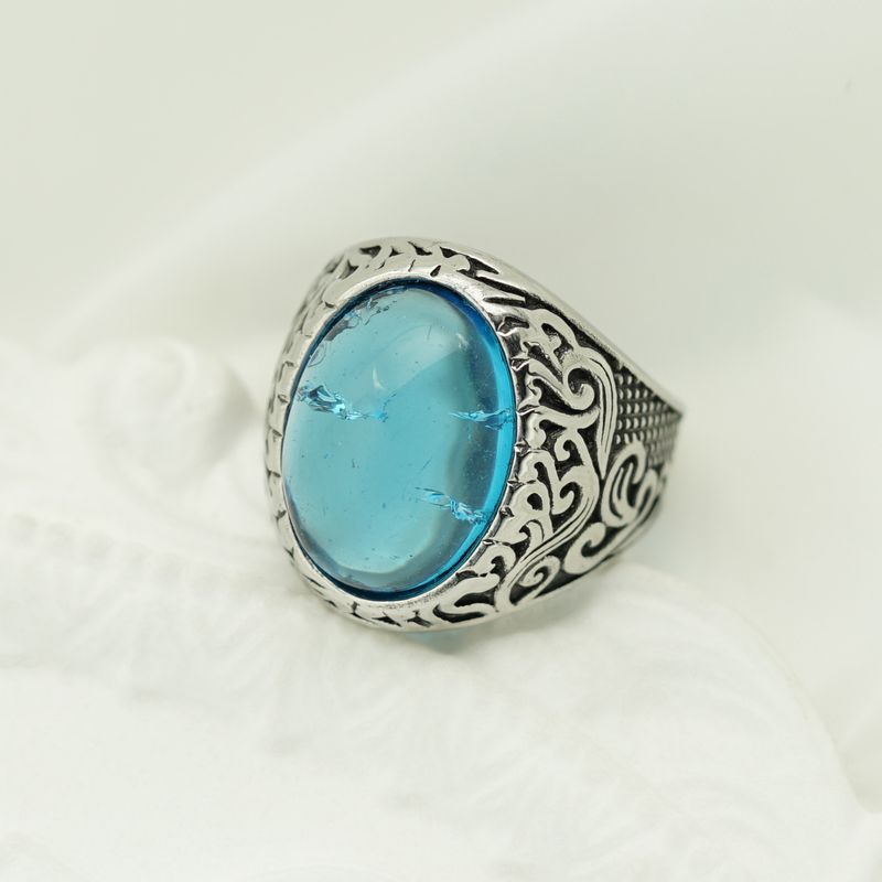 Nuovo anello da uomo alla moda, semplice e colorato, con runa vichinga_voghion.com