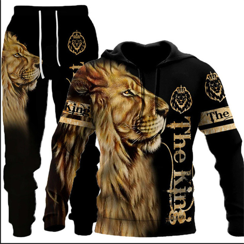 Neues Set 3D-Animal-Print-Kapuzenpullover für trendige Herrenpullover_voghion.com