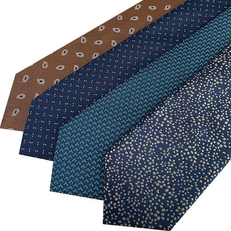 Cravatta da uomo in seta di gelso, da 8 cm, formale, business, colorata, in tessuto jacquard, di alta qualità, casual e versatile_voghion.com