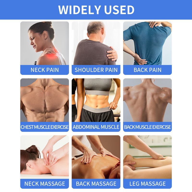 Ems Puls Elektrische Muskels Timulator Zehner Physiotherapie Massage Gerät 15 Modi Meridian Therapie Nacken Körper_voghion.com