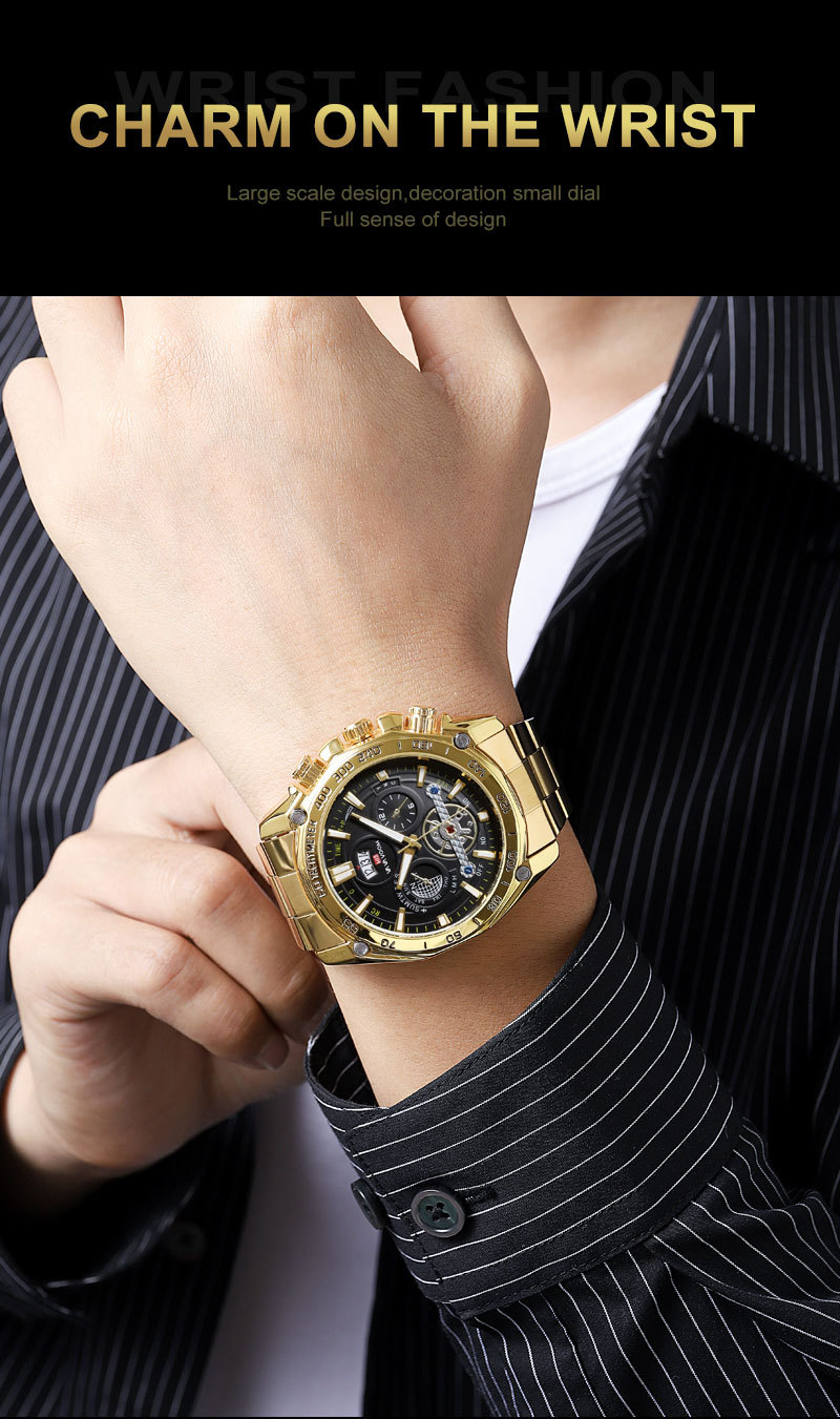 VA VA VOOM herreklokke Lysende moteklokke Herreklokke Tourbillon-klokke_voghion.com