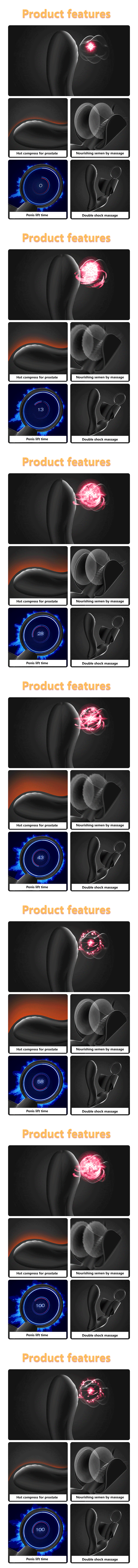 Vibrator Vibrating Anal APP Remote Protate Maage Butt Plug Protate Stimulator Verzögerung Ejakulation Ring Dild_voghion.com