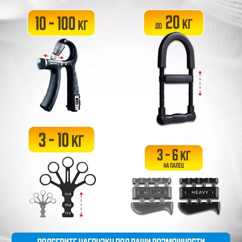 Verstellbarer Zählgriff 10-100 kg Multifunktionales Fitness-Handtrainingsgerät Venentrainer_voghion.com