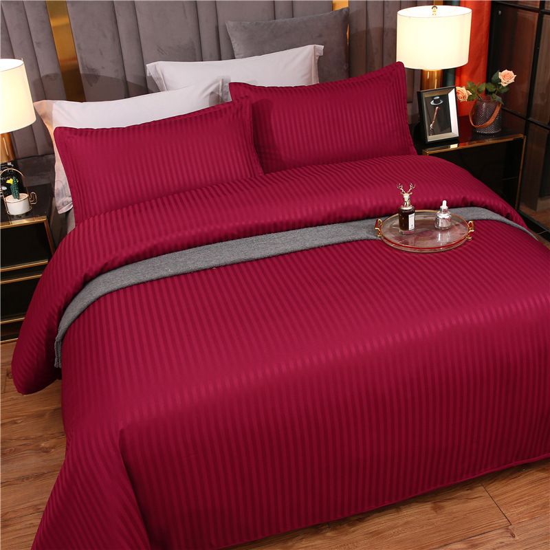Jacquard-Satin-Bettbezug-Set, luxuriöse 3-teilige Bettwäsche, Kissenbezüge inklusive, knitterfrei, weich_voghion.com