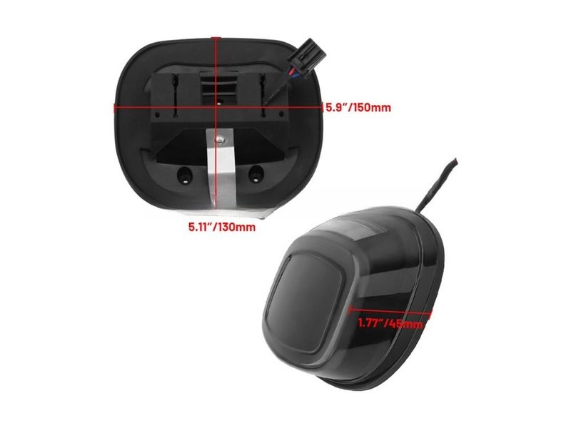 Luz trasera LED para Harley Softail Dyna Touring Sportster XL883 XL1200 1999-2022, luces de freno traseras para motocicleta, luz de circulación DRL_voghion.com