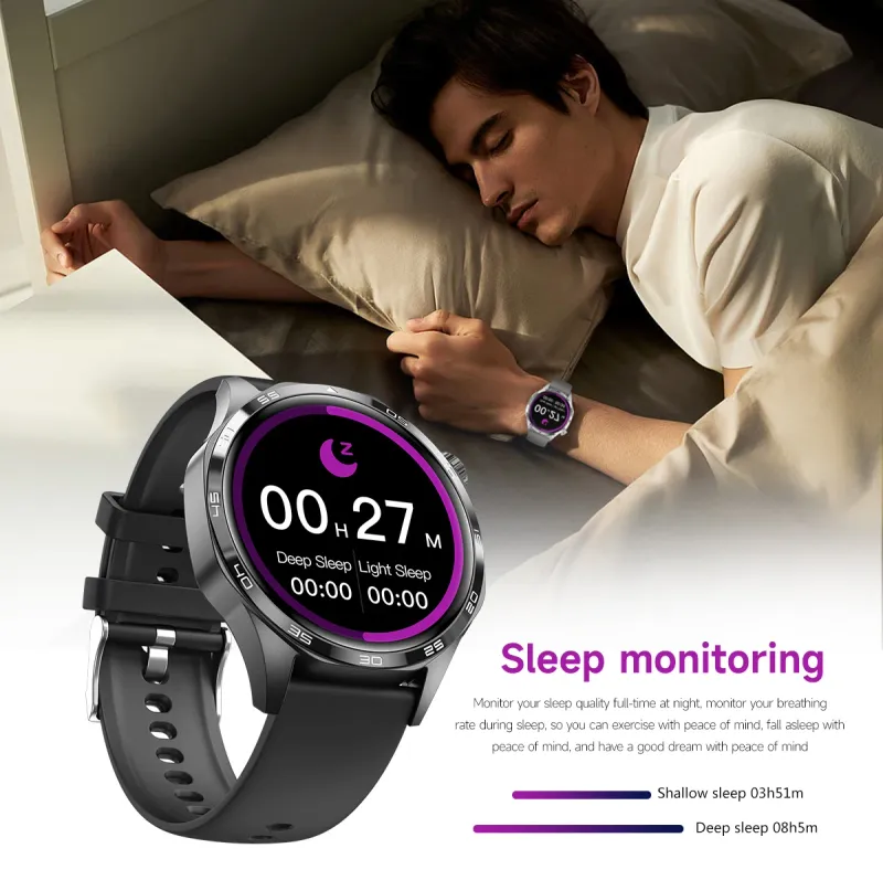 2025 GT5 PRO Smart Watch Herren für HUAWEI Watch 5 Pro AMOLED HD-Bildschirm Bluetooth-Anruf GPS-Flugbahn NFC-Kompass SmartWatches Neu_voghion.com