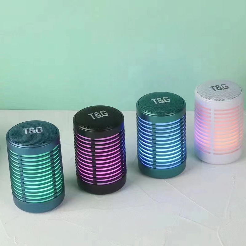 New creative LED luminous colorful single speaker, stunning surround sound, subwoofer, outdoor sports speaker_voghion.com
