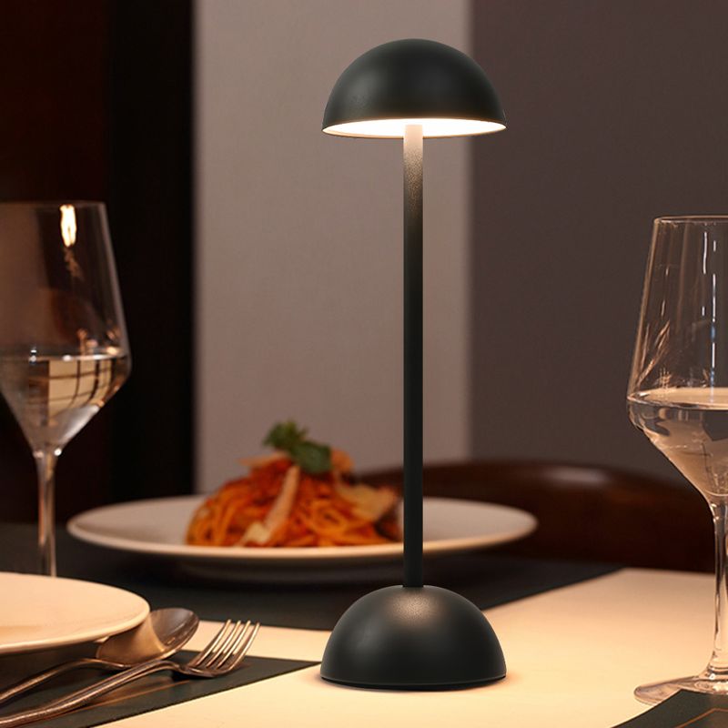Lampada da scrivania a forma di fungo, ricaricabile, a LED, con dimmer a 3 colori, luce notturna decorativa, illuminazione per camera da letto_voghion.com