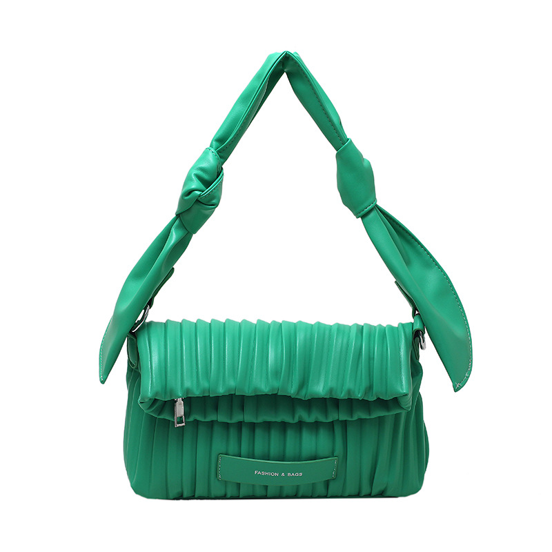 Borsa a pieghe da donna New Fashion Design Sense Borsa a tracolla tinta unita di nicchia Borsa ascellare Borsa a tracolla senior semplice_voghion.com