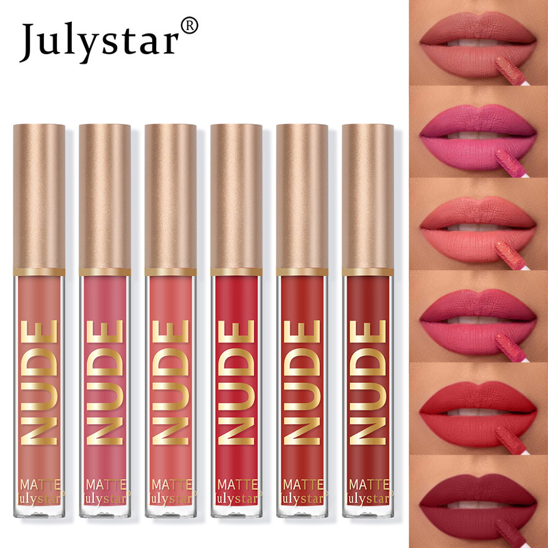 Makeup matte velvet, fading gloss, natural and long-lasting three-dimensional, non stick to cup lip gloss lipstick_voghion.com