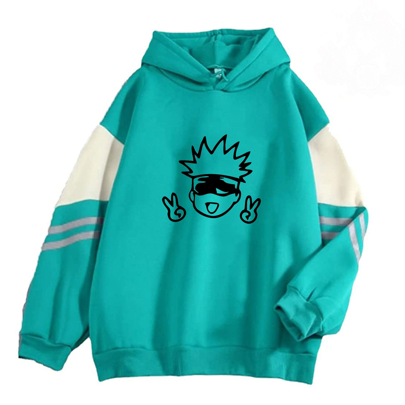 Color Block Heren Lente Herfst 2023 Niche Losse Capuchon Top Casual Veelzijdige Cartoon Print Sweatshirt 1121_voghion.com