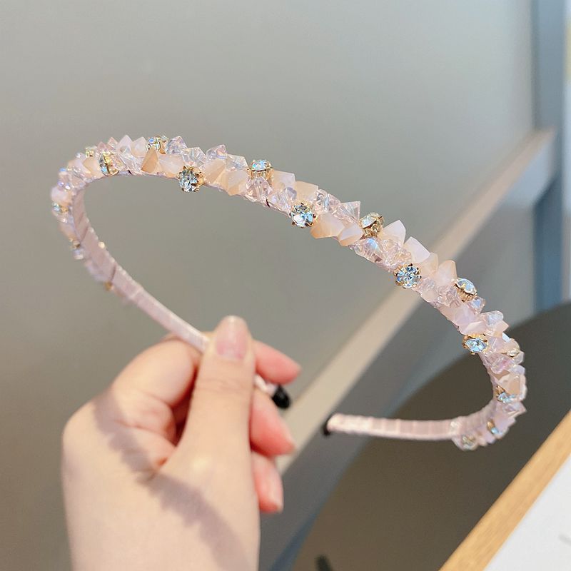 Korejiešu princeses temperaments, ar dimantiem inkrustēts sasmalcināts akmens, kristāla gaiša greznība, salds ūdens, urbja galvas saite,_voghion.com