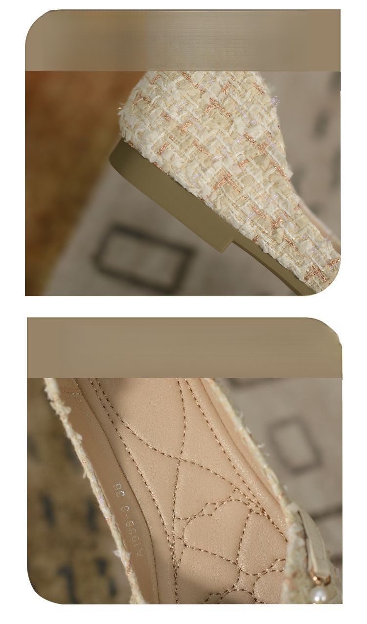 Scarpe da donna a punta Autunno/Inverno 2025 Nuove versatili ballerine basse con design a suola morbida_voghion.com