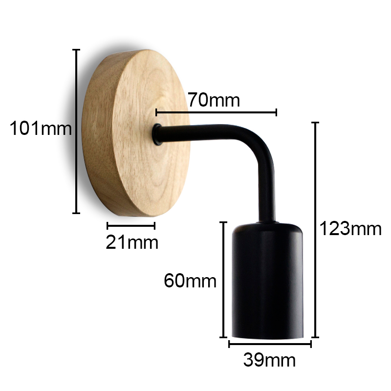 Lampada da parete vintage in corda di canapa Lampada da parete in legno E27 220V Lampada da parete per corridoio per interni Loft per esterni Lampada da comodino per applique industriale_voghion.com