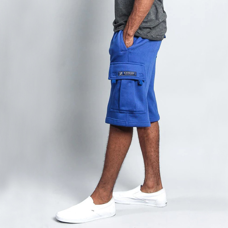 2023 Sommer Neue Fünf-Punkte-Herren-Casual Multi-Pocket Loose Straight Cargo Shorts_voghion.com