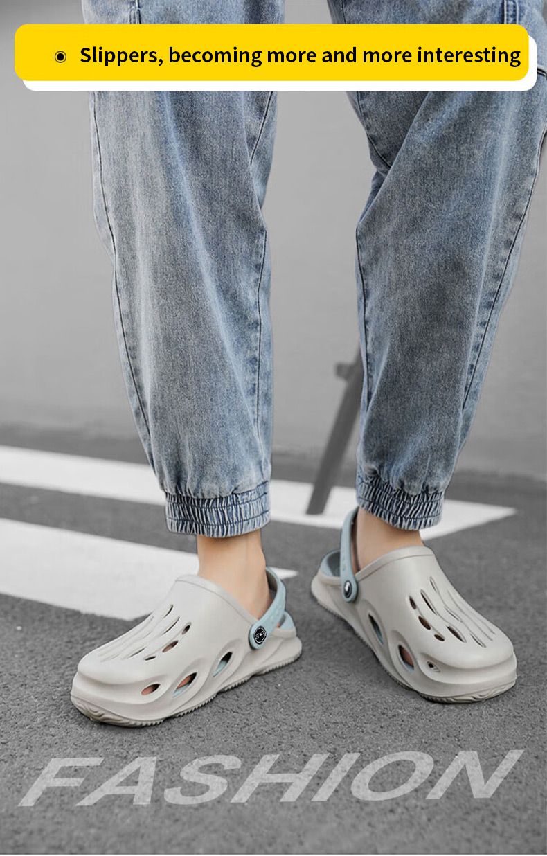 Modische Strandsandalen für Herren mit dicker Sohle, wasserdichte Anti-Rutsch-Sandalen, Flip-Flops, rutschfeste Zehenpartie, EVA-Loch, Schuhe 02_voghion.com