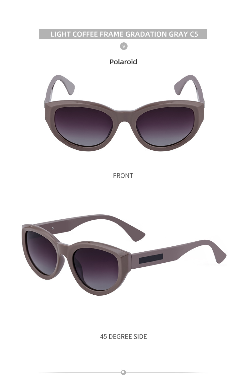 Polarisierte Cat-Eye-Sonnenbrille für Damen. UV-Schutz-Sonnenbrille für Damen_voghion.com