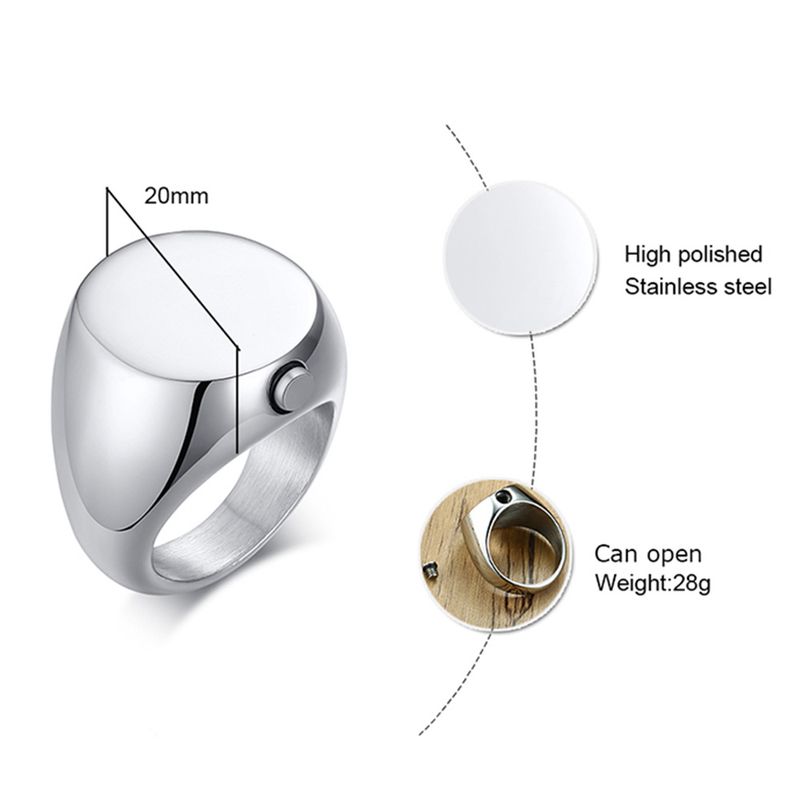 Karsti izpārdoti JHSL lielie, lielie vīriešu gredzeni, kurus var atvērt, lai ietaupītu, mājdzīvnieki, pelnu krāsas nerūsējošā tērauda modes rotaslietas, dāvanu izmērs 8, 9, 10, 11_voghion.com