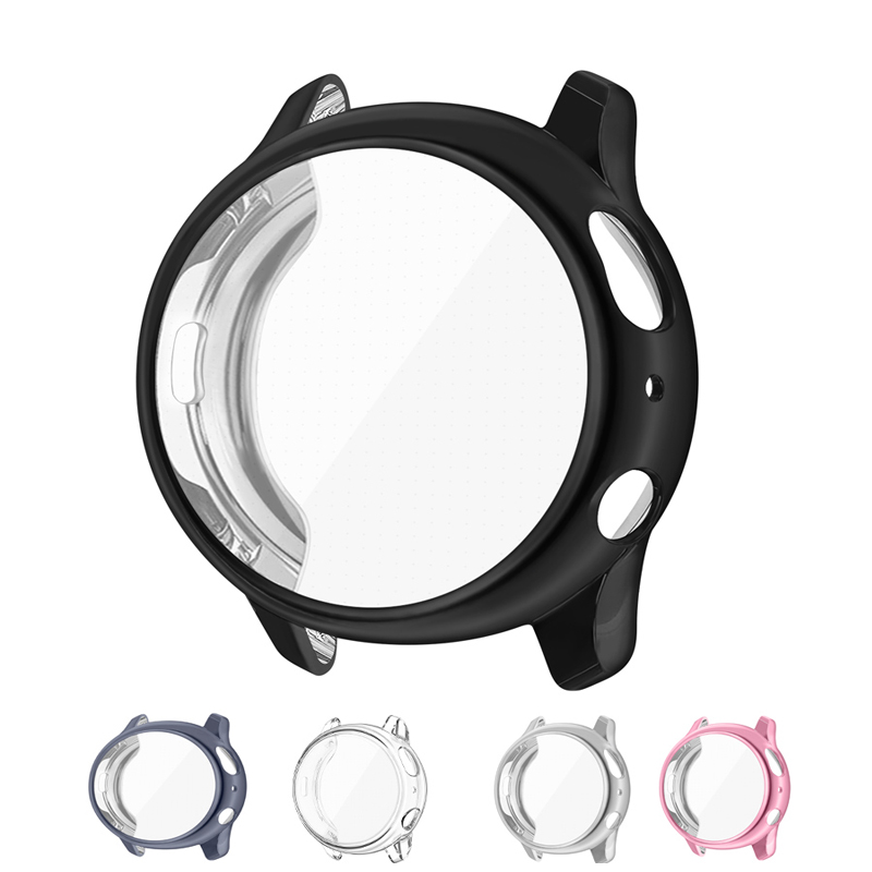 Softcover-Hülle für Samsung Galaxy Watch Active 2 44 mm 40 mm TPU Rundum-Anti-Fall-Stoßstangenabdeckung mit Folie für Galaxy Watch_voghion.com