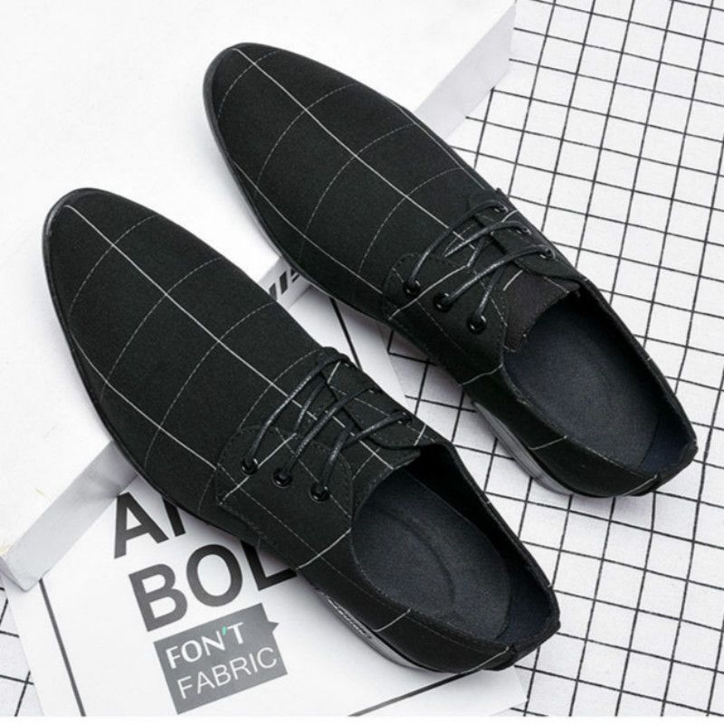 Heren Business Casual Dress Oxfords Formele Veterschoenen voor Kantoor, Feesten en Dagelijks Gebruik_voghion.com