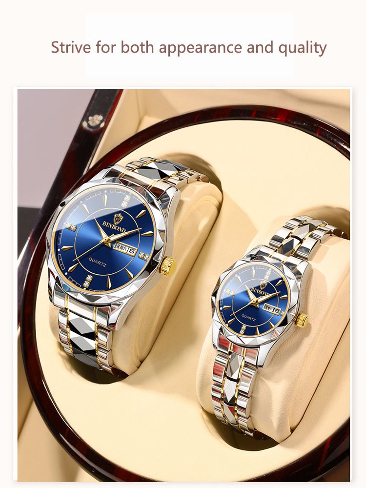 Orologi da donna Orologi da polso al quarzo di lusso alla moda da donna Orologi da polso in acciaio inossidabile impermeabili luminosi con data Regalo per fidanzate e amanti_voghion.com